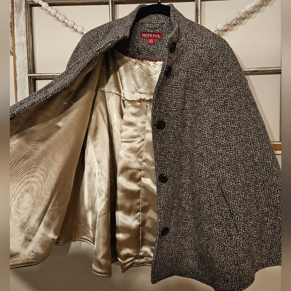 Merona Poncho Cape Coat Jacket Women's L/XL - Picture 8 of 11